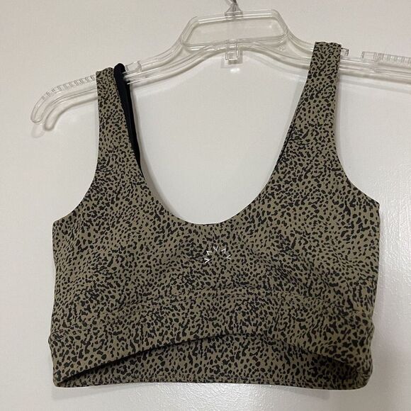 VARLEY leopard sports workout bra tank top size xs - Picture 3 of 3